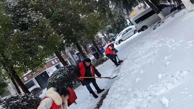 以雪为令！津市市总工会开展扫雪除冰志愿行动